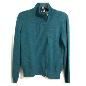 Indigenous Teal wool sweater
